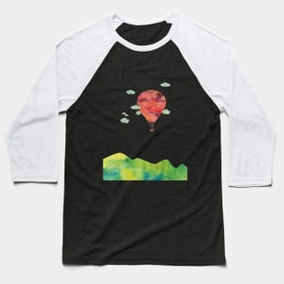 Sunset Balloon Baseball T-Shirt